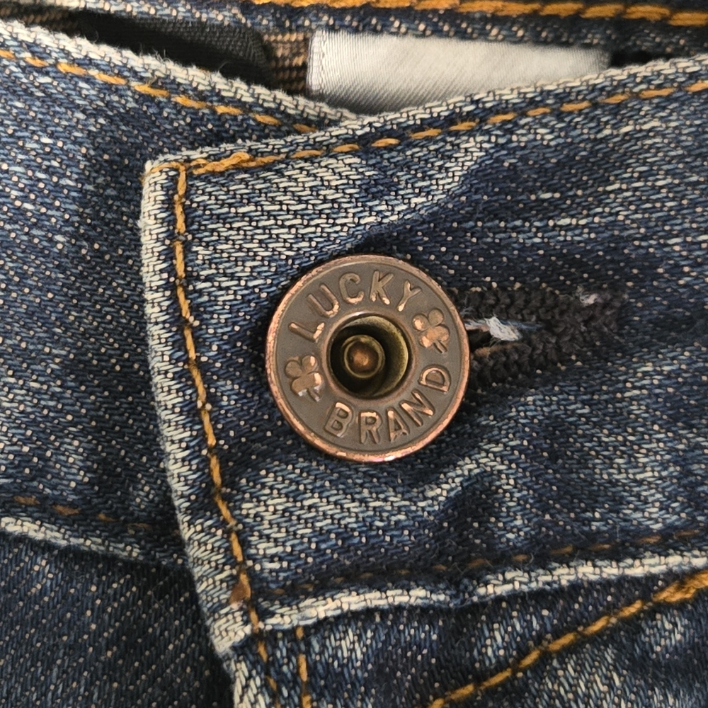 Lucky Brand Men's Blue Jeans Baggy Fit Size 32x30 Classic Distressed Stylish